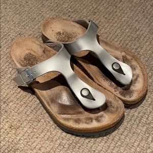 Silver Birkenstocks